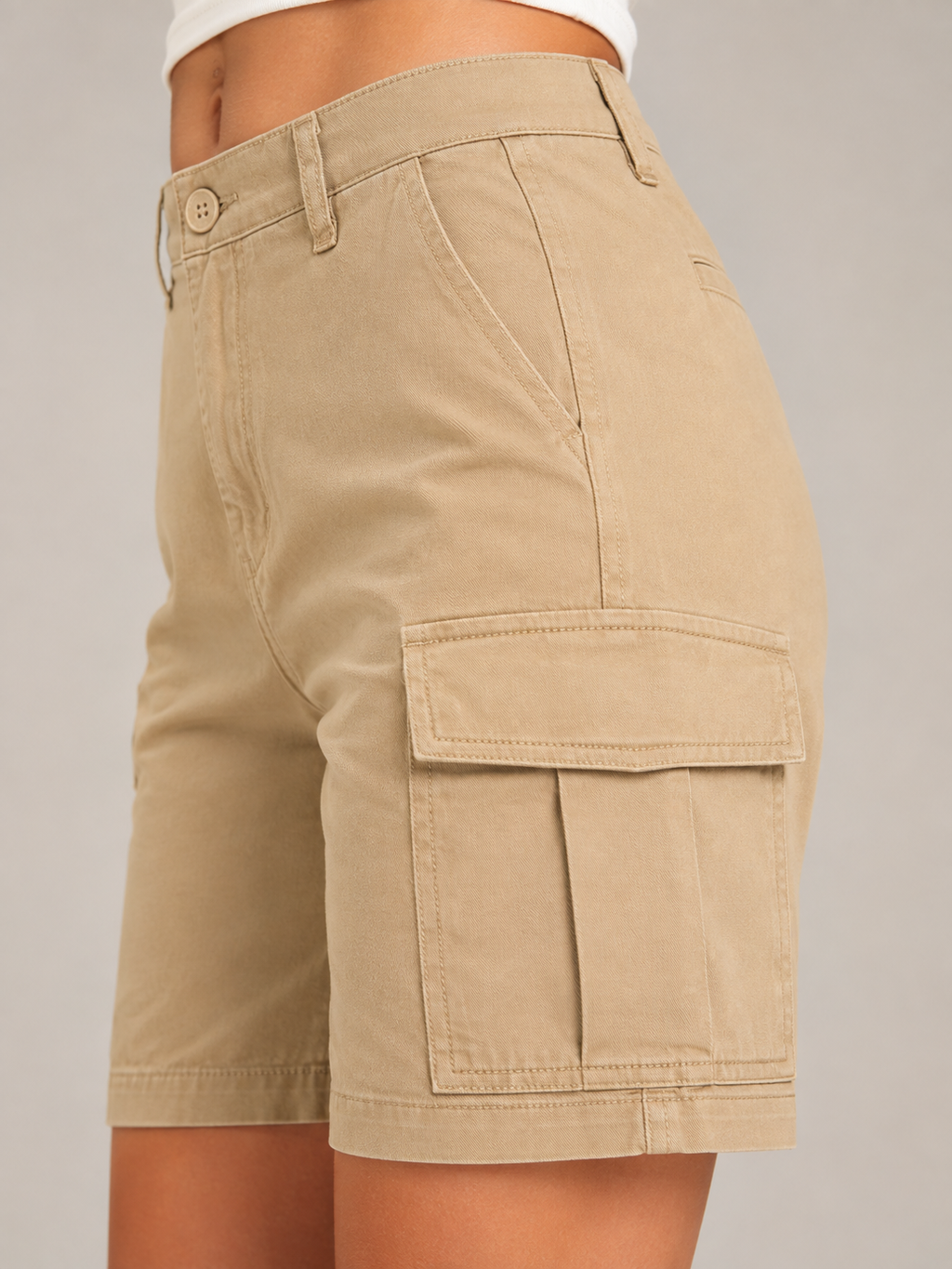 Joy - Dames high-waist sportshorts met elastische taille en zakken