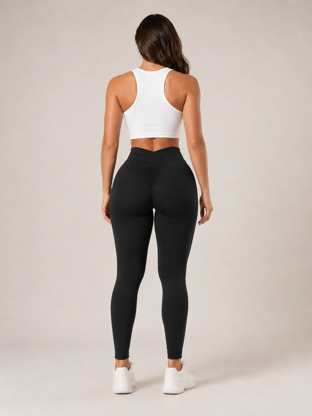 Qadira - Dames Sportlegging Met Hoge Taille En Liftend Detail