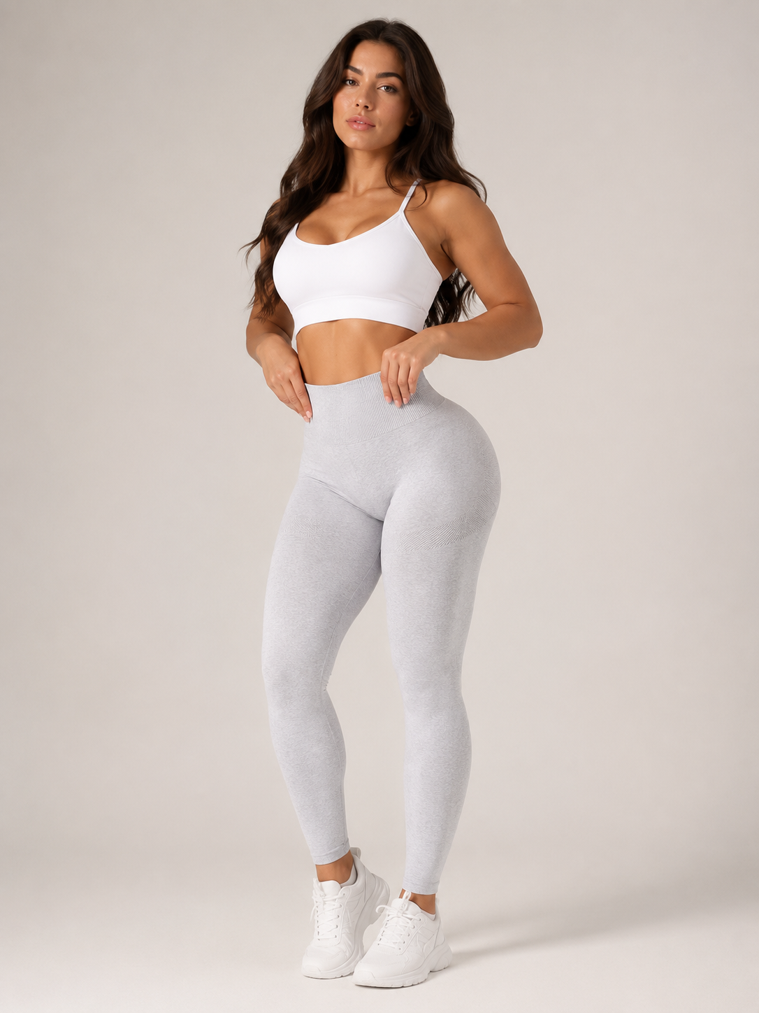 Qiora - Dames Sportlegging Met Hoge Taille En Liftend Effect