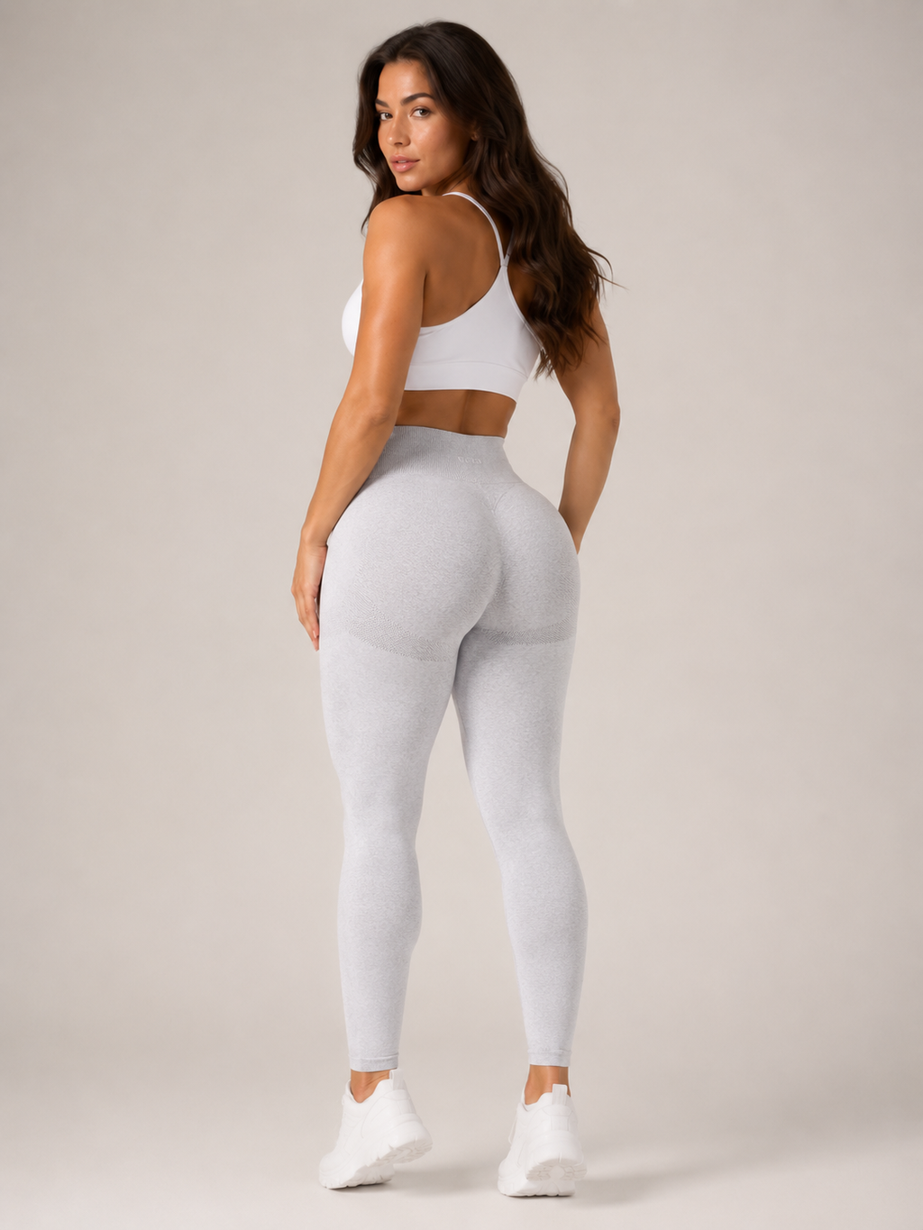 Qiora - Dames Sportlegging Met Hoge Taille En Liftend Effect