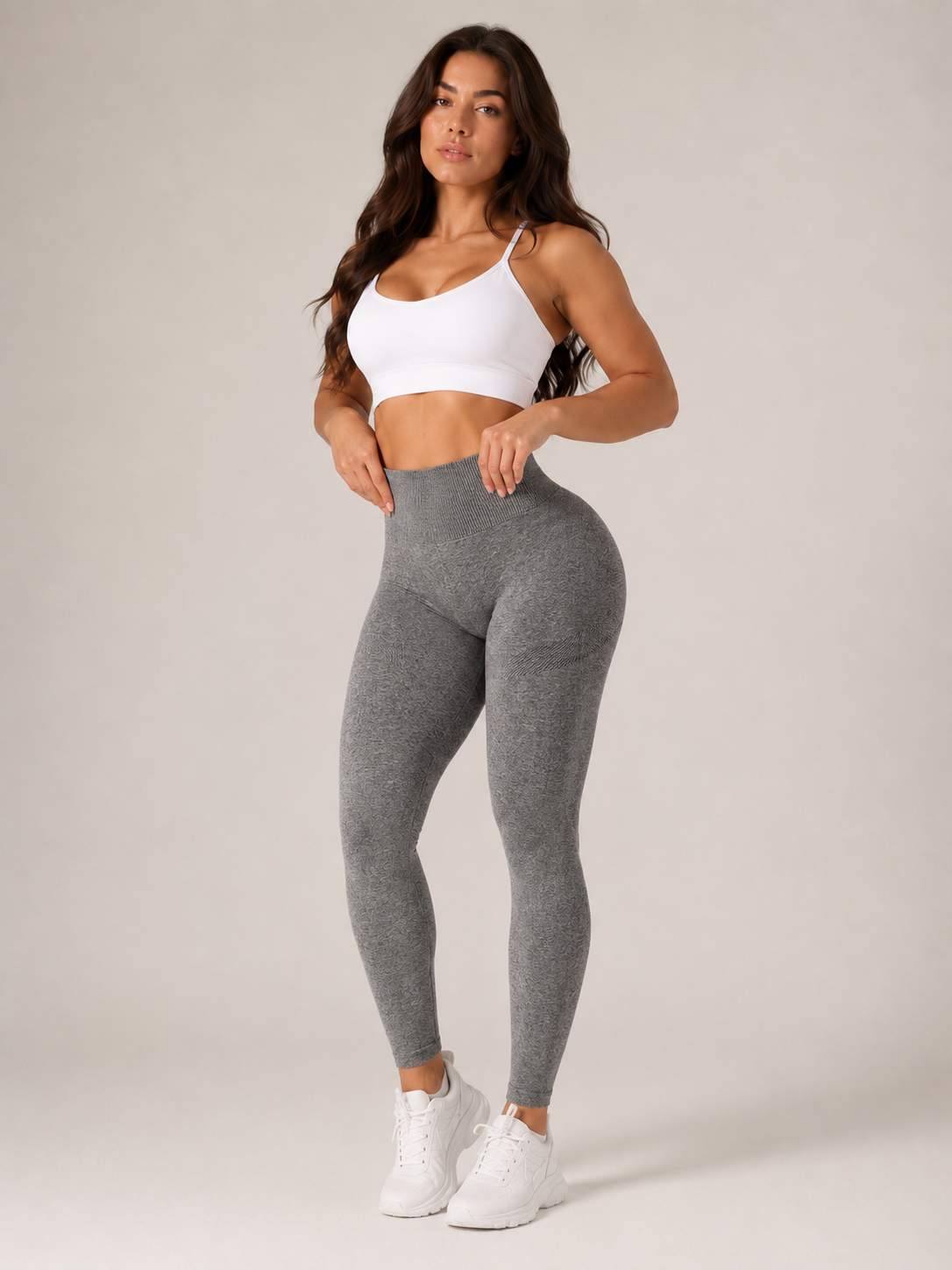 Qiora - Dames Sportlegging Met Hoge Taille En Liftend Effect