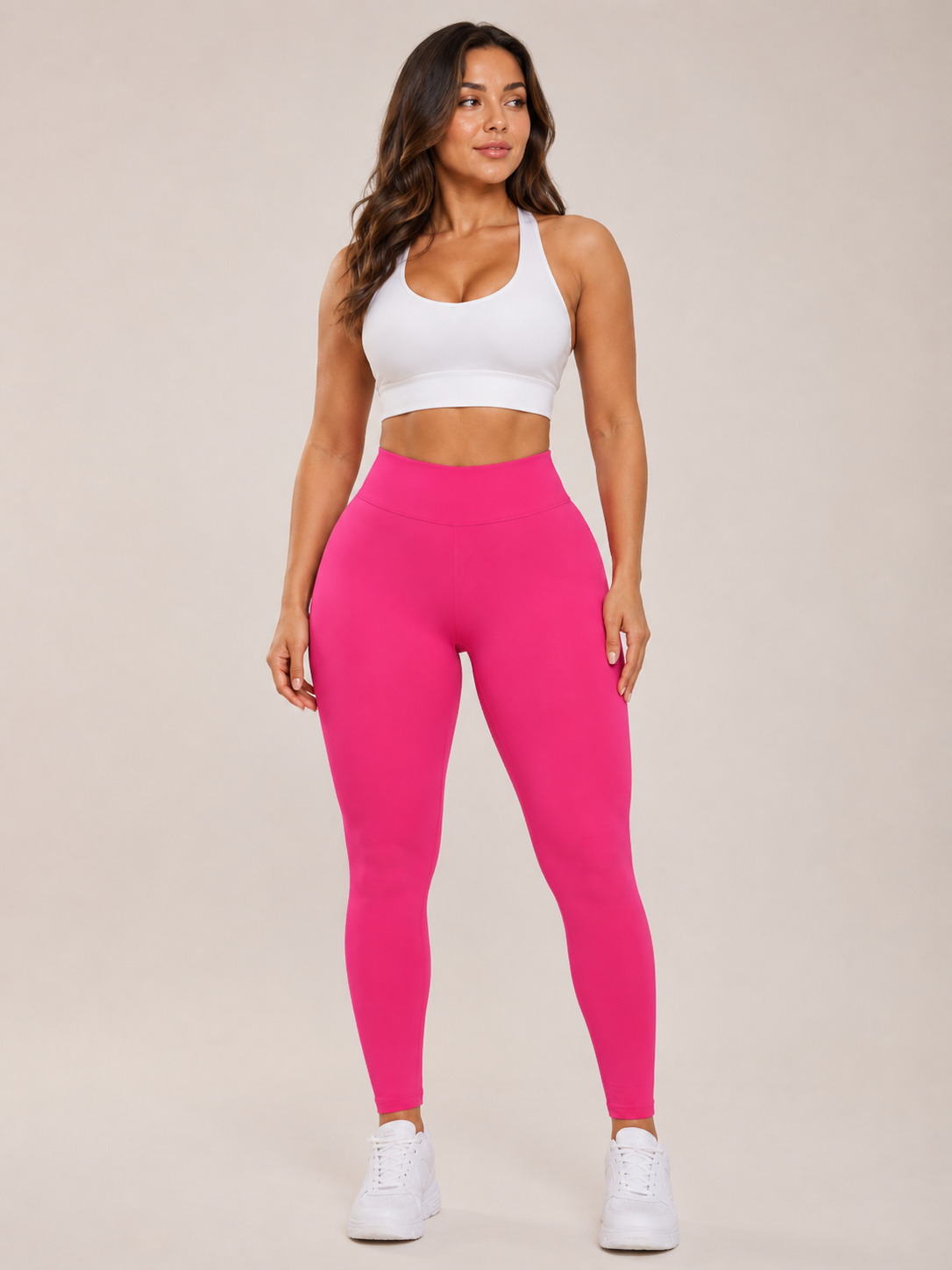 Qiora - Dames Sportlegging Met Hoge Taille En Liftend Effect