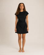 Famke - Dames T-shirtjurk Met Stretch En Opgerolde Mouwen