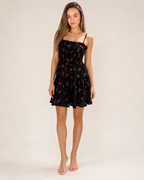 Felora - Mini-jurk Met Bloemenprint En Smocktop