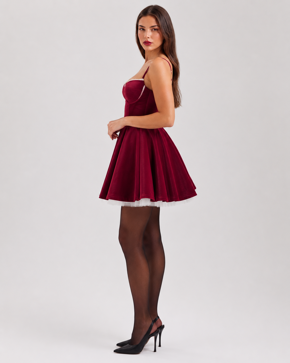 Fayelle - Fluwelen Mini-jurk