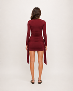 Felia - Mini-jurk Met Lange Mouwen En Strikdetails