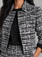 Sandrine - tweedelige dames set met geruite print en wijde pijpen