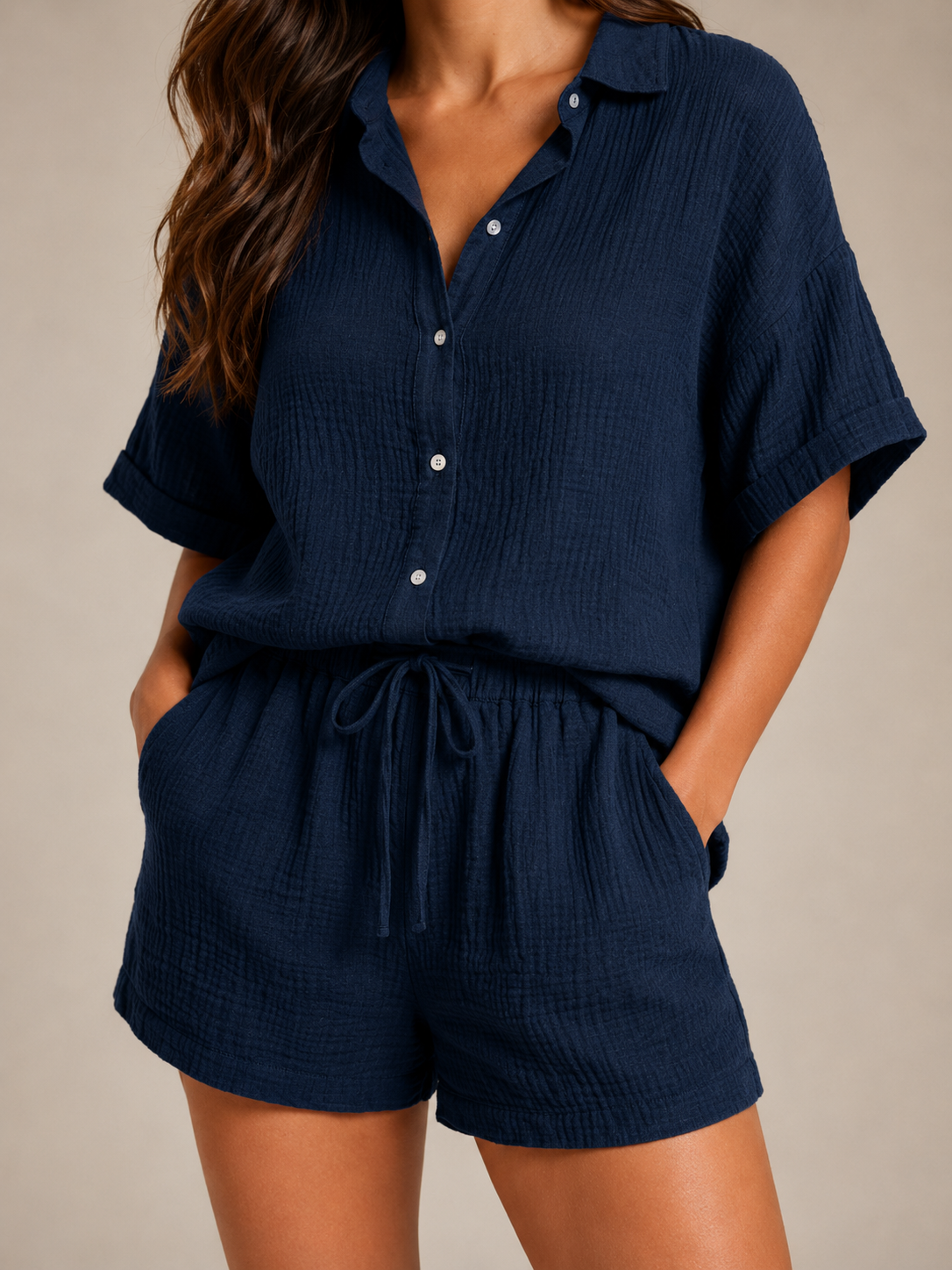 Nancy - Tweedelige Set met Top en Bermuda