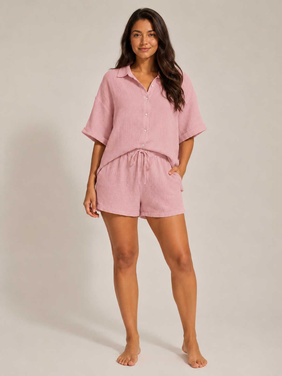 Nancy - Tweedelige Set met Top en Bermuda