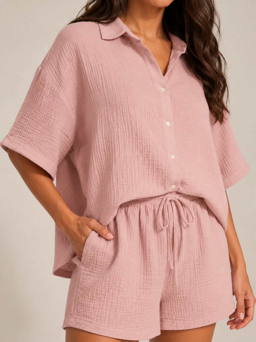 Nancy - Tweedelige Set met Top en Bermuda