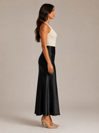Pascaline - Satijnen Dames Maxi-rok Met Subtiele Glans