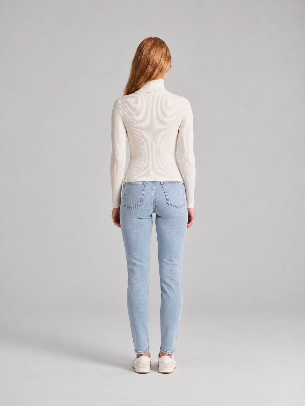 Ottavia - dames coltrui met hoge col en slim fit pasvorm