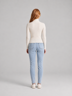 Ottavia - dames coltrui met hoge col en slim fit pasvorm
