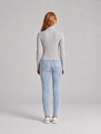 Ottavia - dames coltrui met hoge col en slim fit pasvorm
