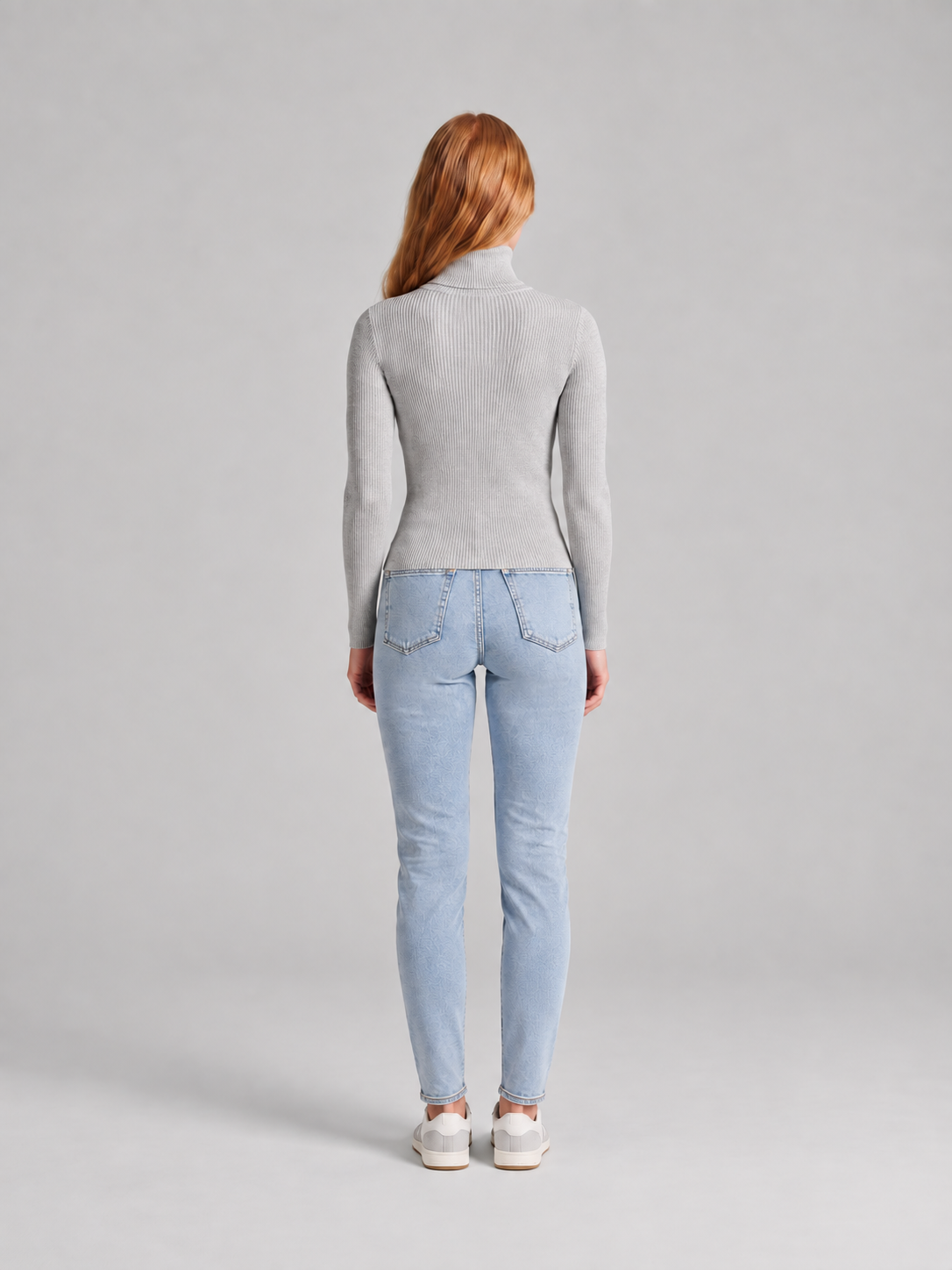 Ottavia - dames coltrui met hoge col en slim fit pasvorm