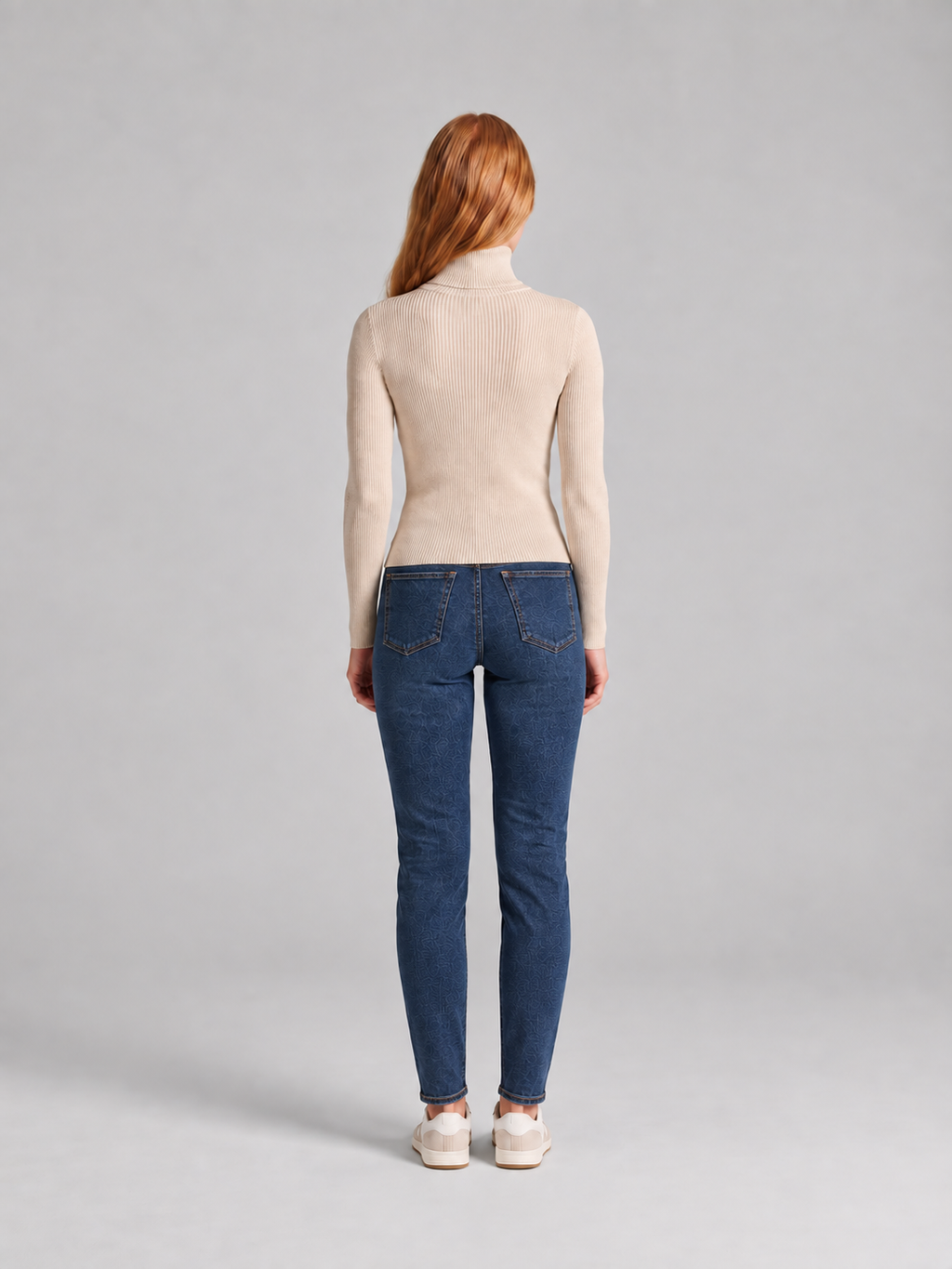 Ottavia - dames coltrui met hoge col en slim fit pasvorm