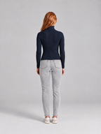 Ottavia - dames coltrui met hoge col en slim fit pasvorm
