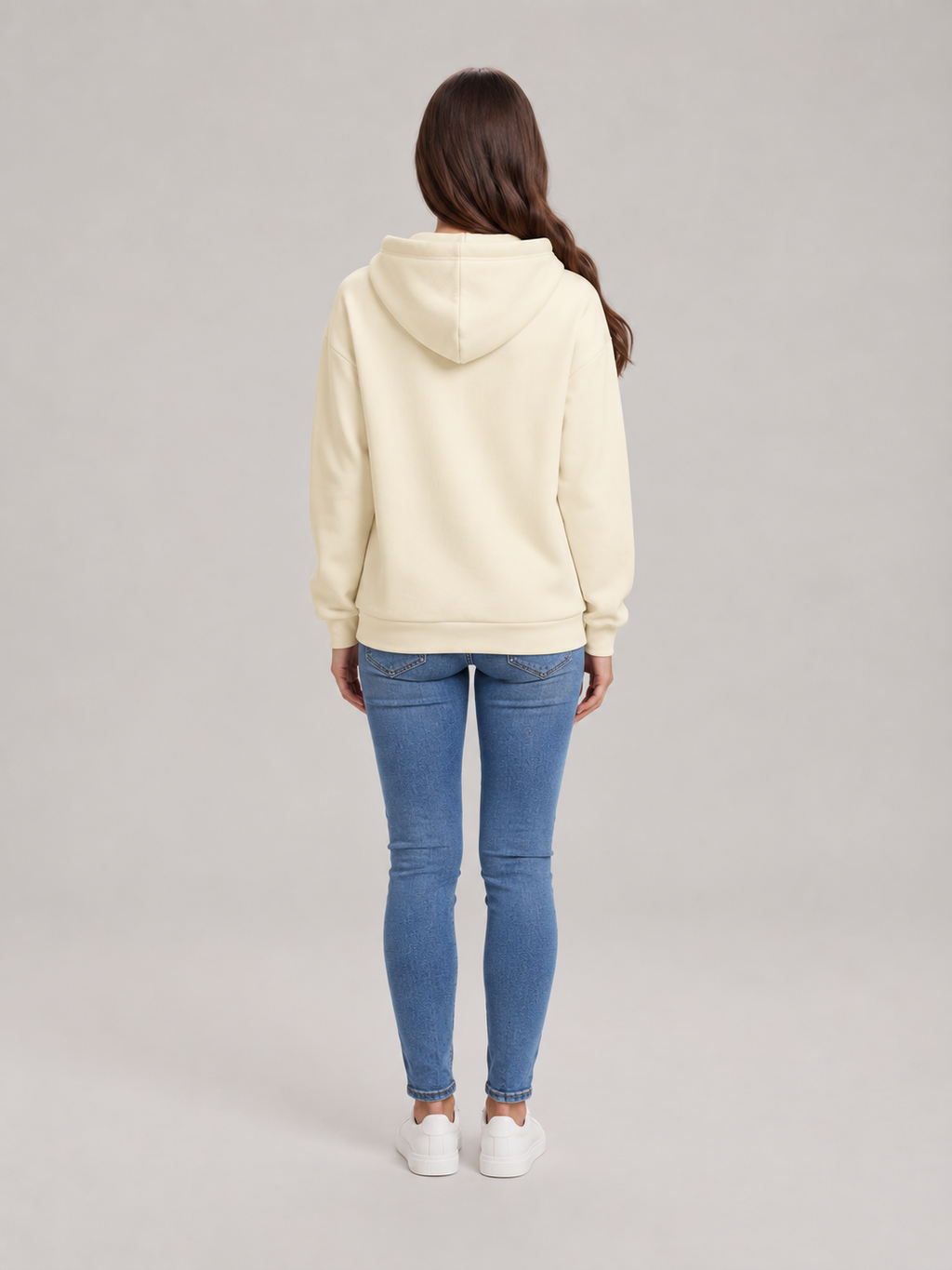 Rosalba - dames hoodie losvallend met capuchon en kangoeroezak