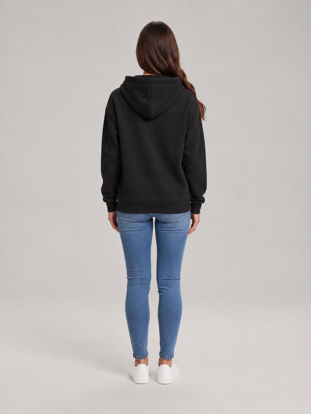 Rosalba - dames hoodie losvallend met capuchon en kangoeroezak