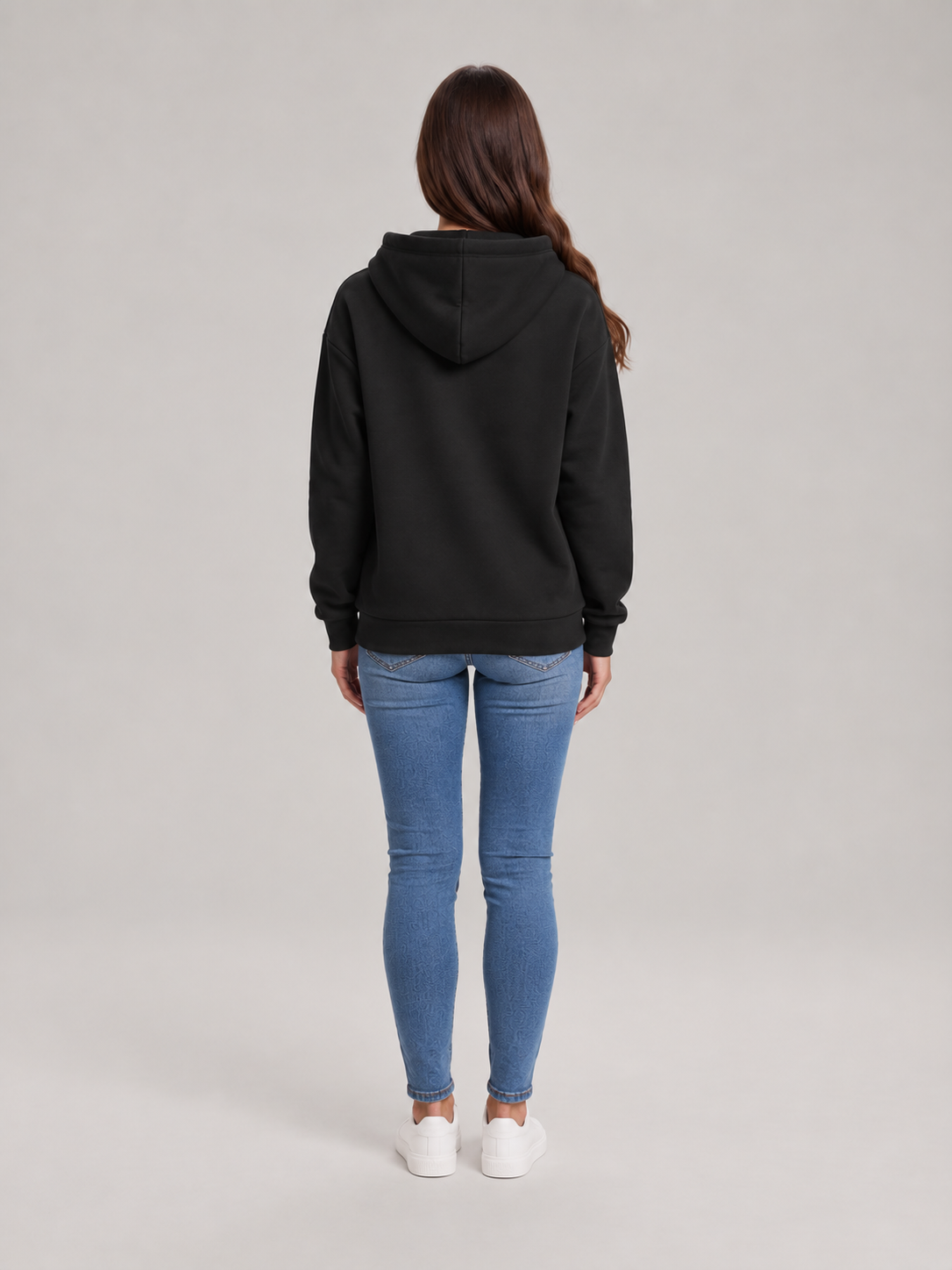 Rosalba - dames hoodie losvallend met capuchon en kangoeroezak