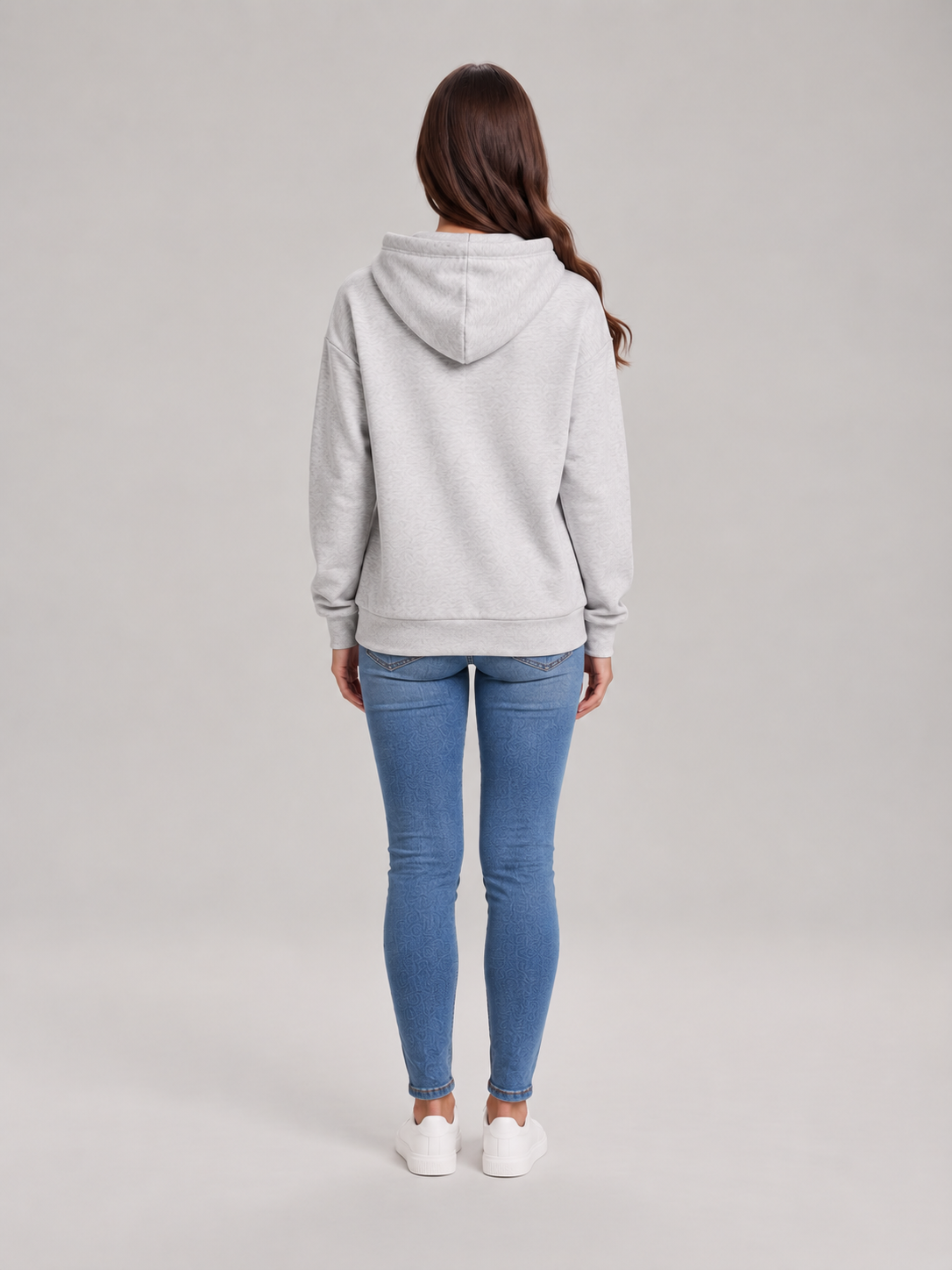 Rosalba - dames hoodie losvallend met capuchon en kangoeroezak