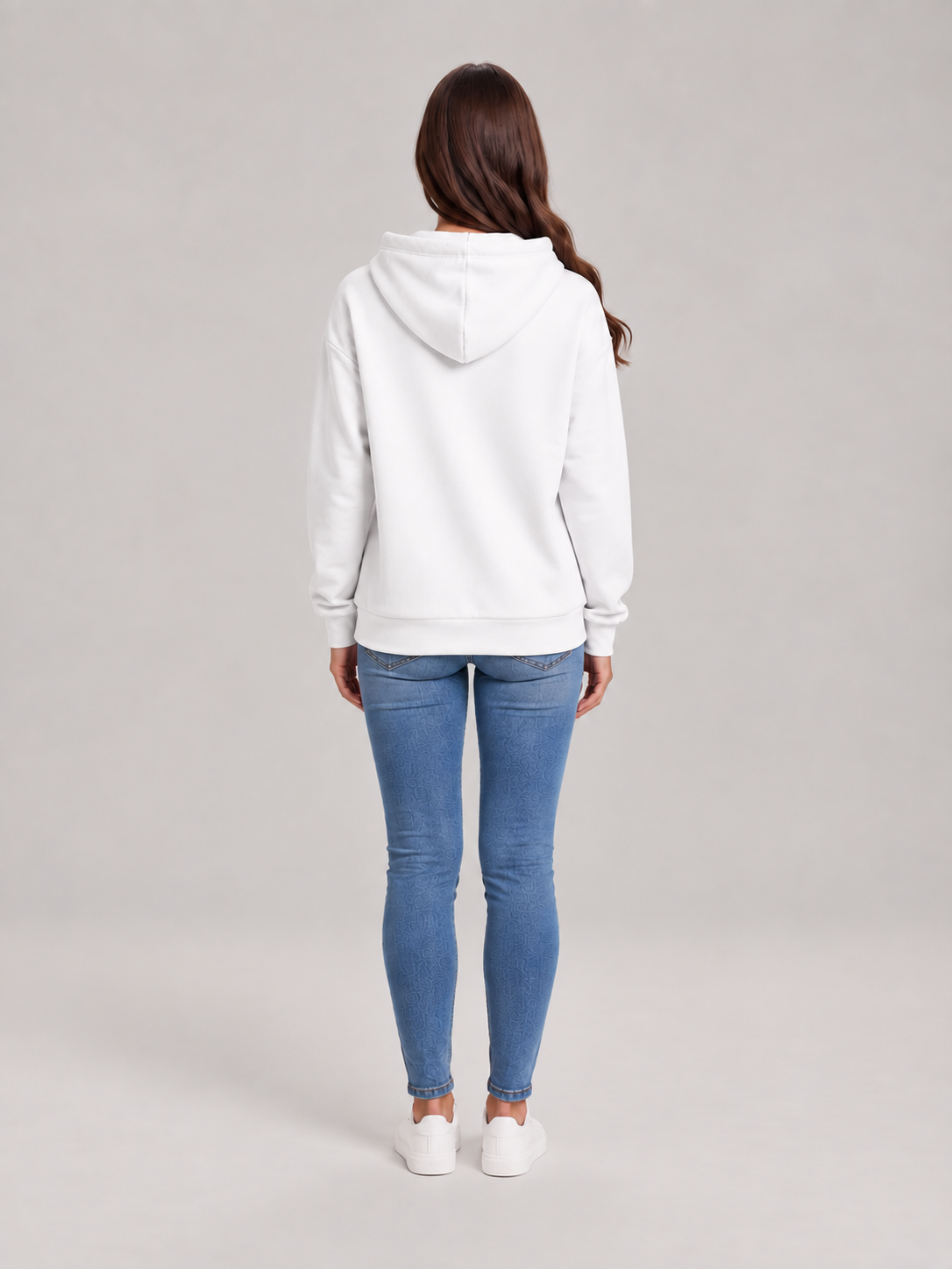 Rosalba - dames hoodie losvallend met capuchon en kangoeroezak