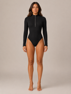 Romy - Dames Body Met Rits En Lange Mouwen