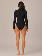Romy - Dames Body Met Rits En Lange Mouwen