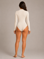 Romy - Dames Body Met Rits En Lange Mouwen