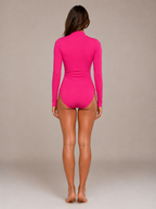Romy - Dames Body Met Rits En Lange Mouwen