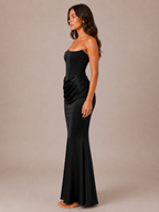 Rosalie - Strapless Maxi-jurk Met Aansluitende Pasvorm