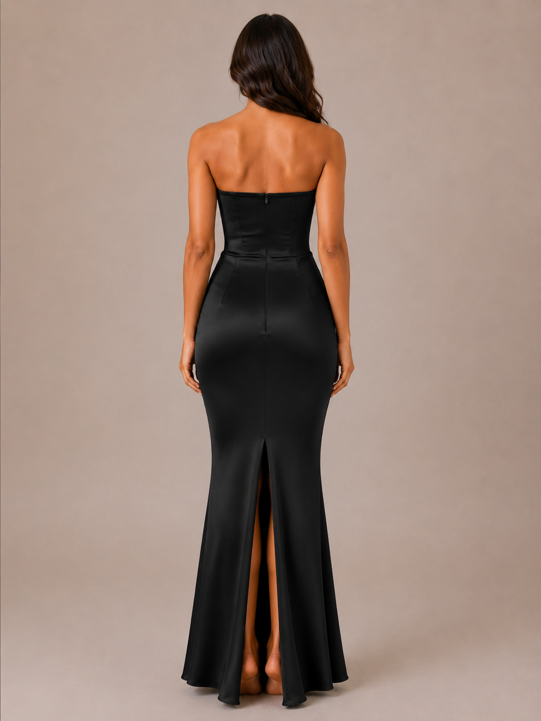 Rosalie - Strapless Maxi-jurk Met Aansluitende Pasvorm