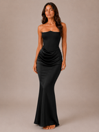 Rosalie - Strapless Maxi-jurk Met Aansluitende Pasvorm