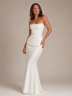 Rosalie - Strapless Maxi-jurk Met Aansluitende Pasvorm