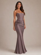 Rosalie - Strapless Maxi-jurk Met Aansluitende Pasvorm