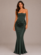 Rosalie - Strapless Maxi-jurk Met Aansluitende Pasvorm