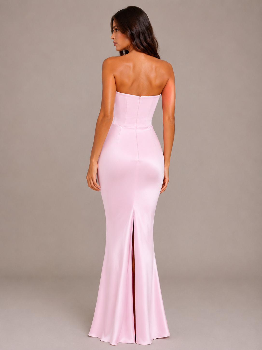 Rosalie - Strapless Maxi-jurk Met Aansluitende Pasvorm