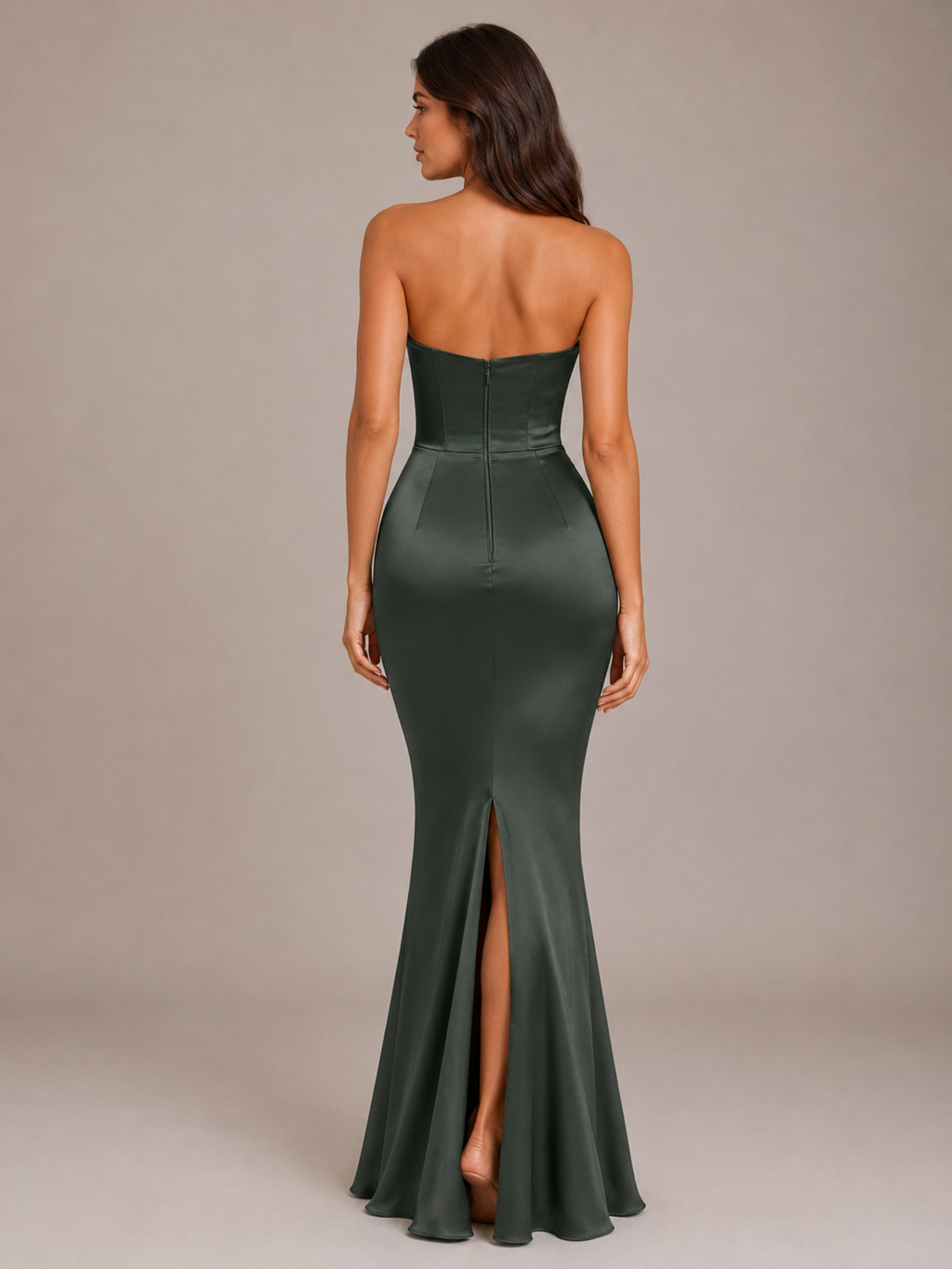 Rosalie - Strapless Maxi-jurk Met Aansluitende Pasvorm