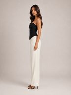 Rania - Dames Strapless Mesh Corset Top