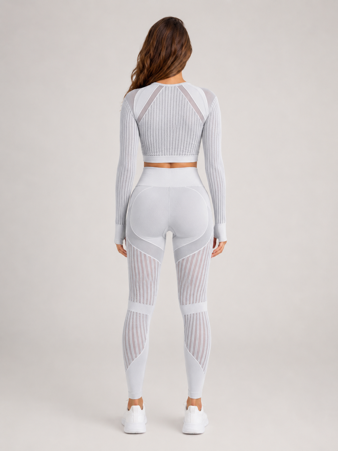 Raline - Tweedelige Dames Yogaset Met Lange Mouwen En High-waist Legging