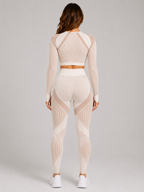 Raline - Tweedelige Dames Yogaset Met Lange Mouwen En High-waist Legging