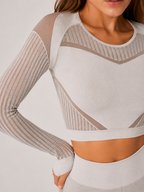 Raline - Tweedelige Dames Yogaset Met Lange Mouwen En High-waist Legging