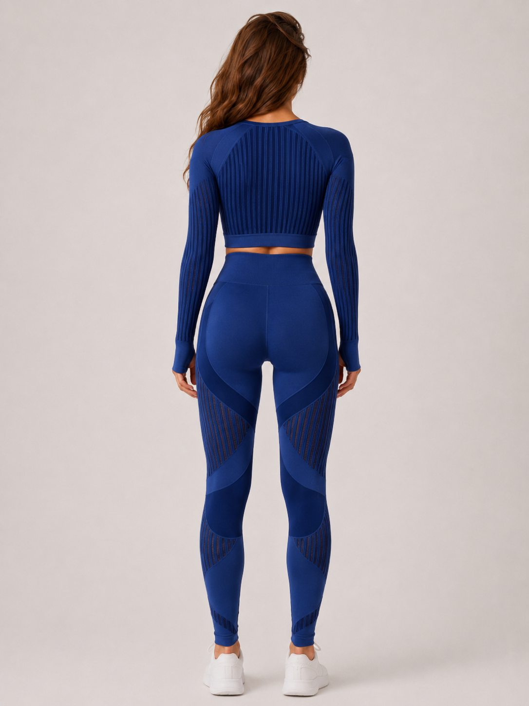 Raline - Tweedelige Dames Yogaset Met Lange Mouwen En High-waist Legging