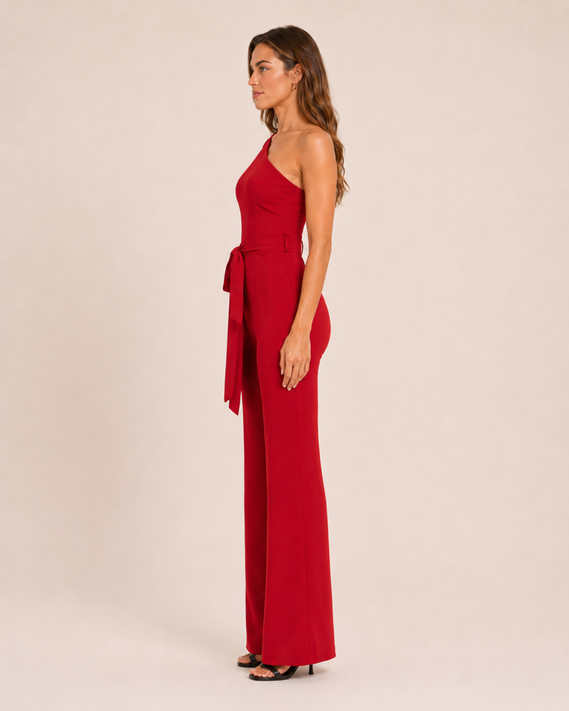 Giselore - Dames Jumpsuit Met Hoge Taille En Riem
