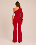 Giselore - Dames Jumpsuit Met Hoge Taille En Riem