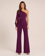 Giselore - Dames Jumpsuit Met Hoge Taille En Riem