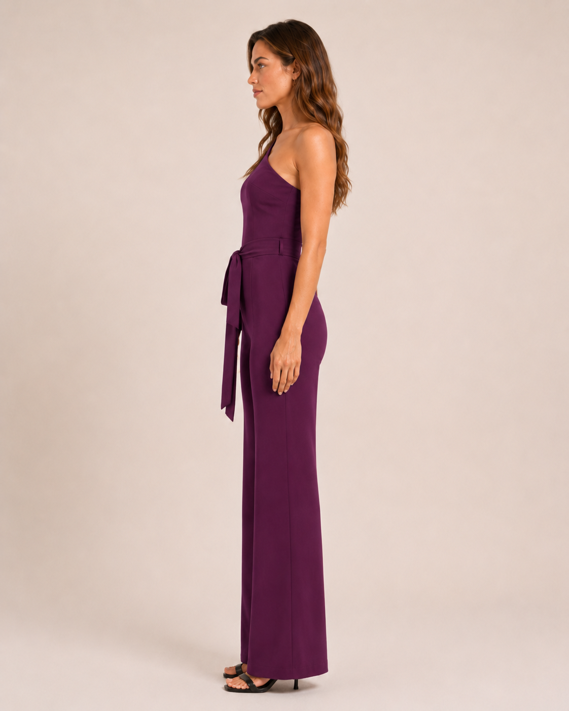 Giselore - Dames Jumpsuit Met Hoge Taille En Riem