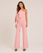 Giselore - Dames Jumpsuit Met Hoge Taille En Riem
