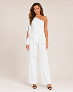 Giselore - Dames Jumpsuit Met Hoge Taille En Riem