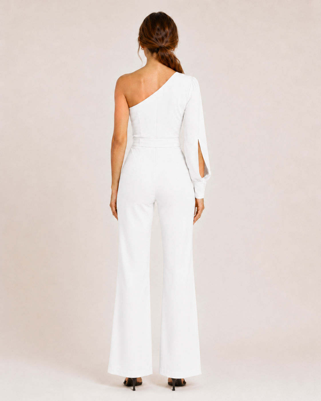 Giselore - Dames Jumpsuit Met Hoge Taille En Riem